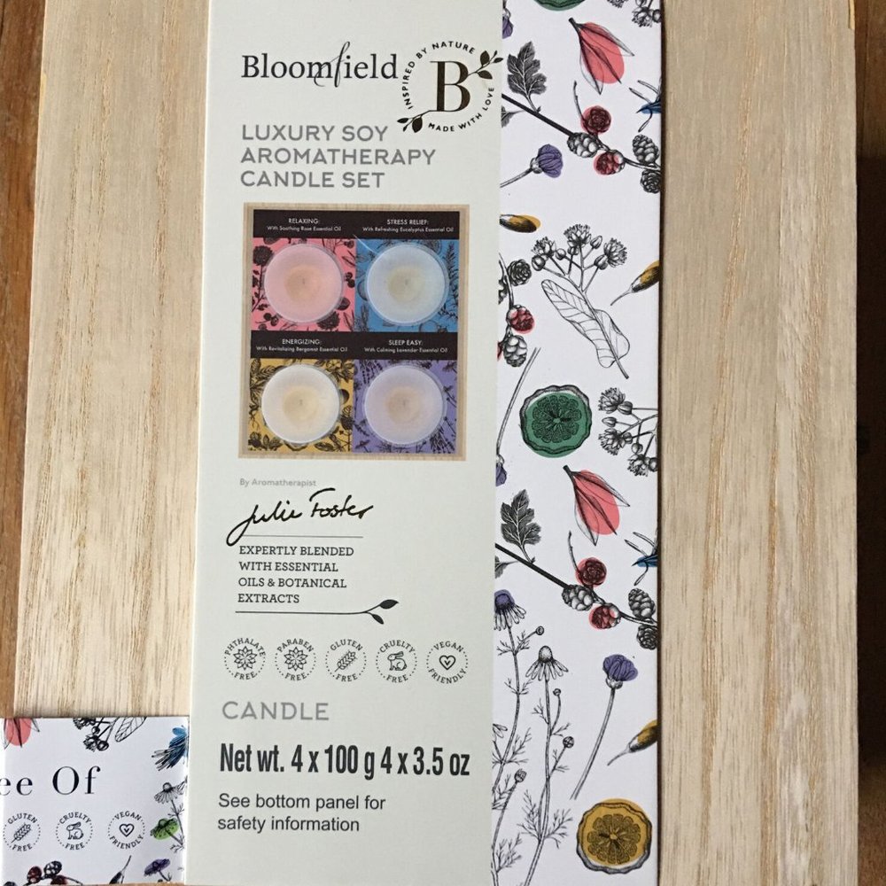 Julie Foster Bloomfield Luxury SOY Aromatherapy candle set